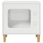 vidaXL Mačka Dom Lesklá biela 51 x 30 x 52 cm Kompozitné drevo – Obrázok 5