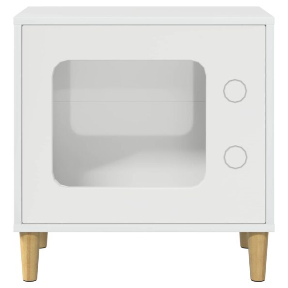 vidaXL Mačka Dom Lesklá biela 51 x 30 x 52 cm Kompozitné drevo – Obrázok 5