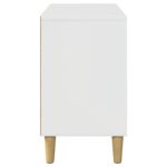 vidaXL Mačka Dom Lesklá biela 51 x 30 x 52 cm Kompozitné drevo – Obrázok 6