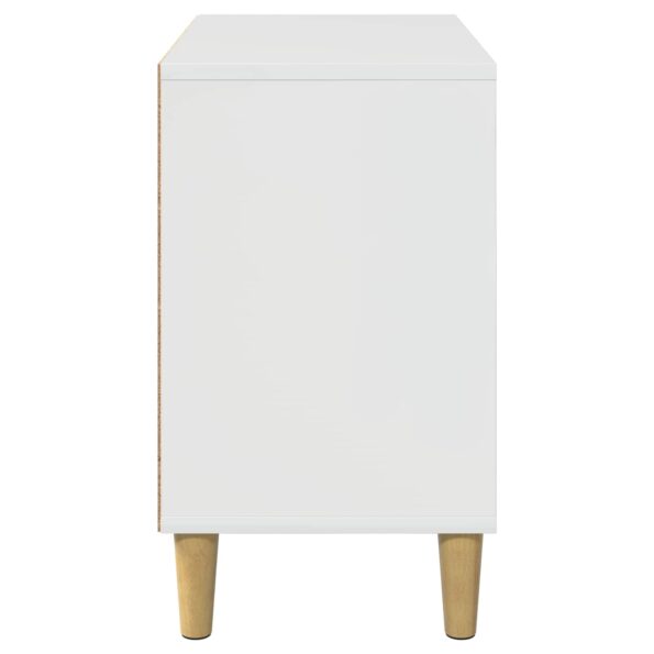 vidaXL Mačka Dom Lesklá biela 51 x 30 x 52 cm Kompozitné drevo – Obrázok 6