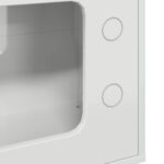 vidaXL Mačka Dom Lesklá biela 51 x 30 x 52 cm Kompozitné drevo – Obrázok 8