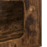 vidaXL Mačka Dom Dymová dub 51 x 30 x 52 cm Kompozitné drevo – Obrázok 8