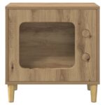 vidaXL Mačka Dom Remeselnícky dub 51 x 30 x 52 cm Kompozitné drevo – Obrázok 5