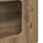 vidaXL Mačka Dom Remeselnícky dub 51 x 30 x 52 cm Kompozitné drevo – Obrázok 8