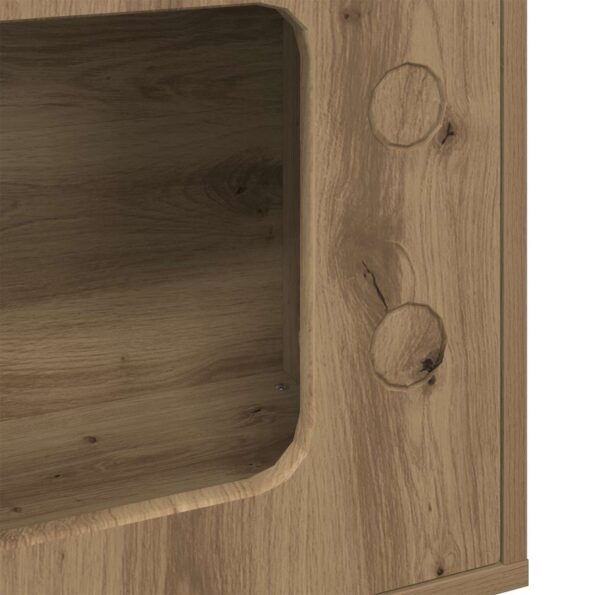 vidaXL Mačka Dom Remeselnícky dub 51 x 30 x 52 cm Kompozitné drevo – Obrázok 8