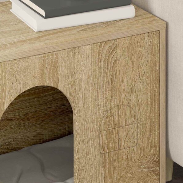 vidaXL Mačka Dom Sonoma 51 x 30 x 52 cm Kompozitné drevo – Obrázok 4