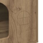 vidaXL Mačka Dom Remeselnícky dub 51 x 30 x 52 cm Kompozitné drevo – Obrázok 8