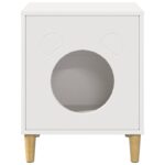 vidaXL Mačka Dom Biela 42,5 x 40 x 53 cm Kompozitné drevo – Obrázok 5