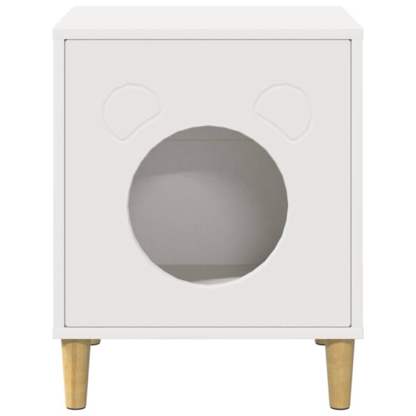 vidaXL Mačka Dom Biela 42,5 x 40 x 53 cm Kompozitné drevo – Obrázok 5