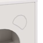 vidaXL Mačka Dom Biela 42,5 x 40 x 53 cm Kompozitné drevo – Obrázok 8