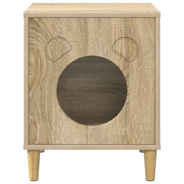 vidaXL Mačka Dom Sonoma 42,5 x 40 x 53 cm Kompozitné drevo – Obrázok 5