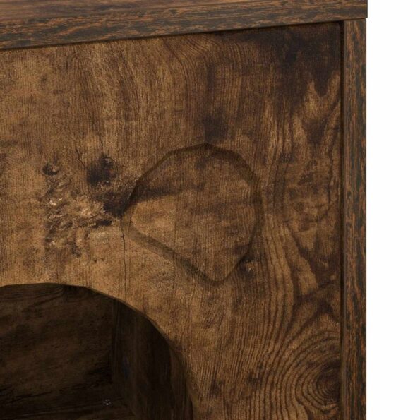 vidaXL Mačka Dom Dymová dub 42,5 x 40 x 53 cm Kompozitné drevo – Obrázok 8
