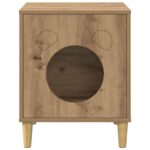 vidaXL Mačka Dom Remeselnícky dub 42,5 x 40 x 53 cm Kompozitné drevo – Obrázok 5