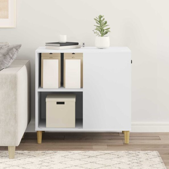 vidaXL Mačka Dom Biela 72 x 42.5 x 70 cm Kompozitné drevo – Obrázok 4