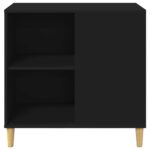 vidaXL Mačka Dom Čierna 72 x 42.5 x 70 cm Kompozitné drevo – Obrázok 6