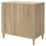vidaXL Mačka Dom Sonoma 72 x 42.5 x 70 cm Kompozitné drevo – Obrázok 8
