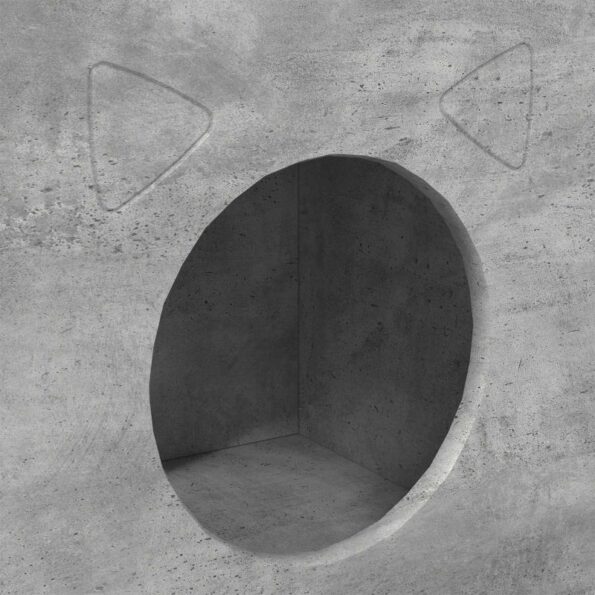 vidaXL Mačka Dom Betónová 72 x 42.5 x 70 cm Kompozitné drevo – Obrázok 11