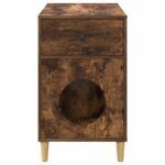 vidaXL Mačka Dom Dymová dub 72 x 42.5 x 70 cm Kompozitné drevo – Obrázok 7