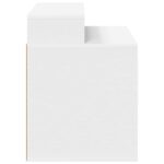 vidaXL Mačka Dom Biela 42,5 x 40 x 53,5 cm Kompozitné drevo – Obrázok 6
