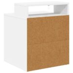 vidaXL Mačka Dom Biela 42,5 x 40 x 53,5 cm Kompozitné drevo – Obrázok 7
