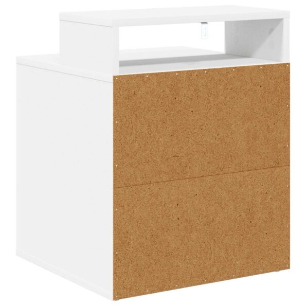 vidaXL Mačka Dom Biela 42,5 x 40 x 53,5 cm Kompozitné drevo – Obrázok 7
