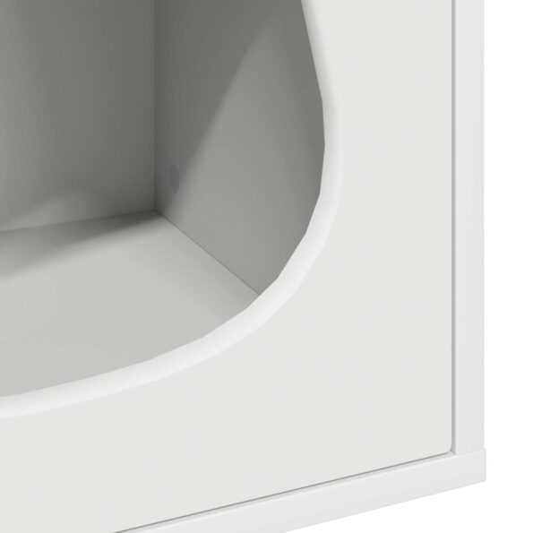 vidaXL Mačka Dom Biela 42,5 x 40 x 53,5 cm Kompozitné drevo – Obrázok 8