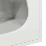 vidaXL Mačka Dom Lesklá biela 42.5 x 40 x 52.5 cm Kompozitné drevo – Obrázok 8