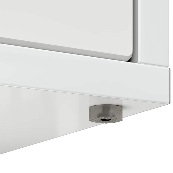 vidaXL Mačka Dom Lesklá biela 42.5 x 40 x 52.5 cm Kompozitné drevo – Obrázok 9