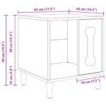 vidaXL Psí dom Čierna 44 x 42 x 49 cm Kompozitné drevo – Obrázok 11