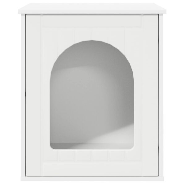 vidaXL Mačka Dom Biela 53 x 52 x 62 cm Kompozitné drevo – Obrázok 6