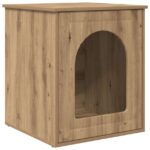 vidaXL Mačka Dom Remeselnícky dub 53 x 52 x 62 cm Kompozitné drevo – Obrázok 2