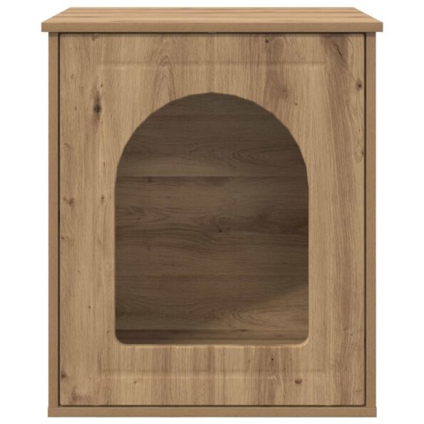 vidaXL Mačka Dom Remeselnícky dub 53 x 52 x 62 cm Kompozitné drevo – Obrázok 6