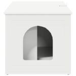 vidaXL Mačka Dom Biela 85 x 55 x 50,5 cm Kompozitné drevo – Obrázok 8