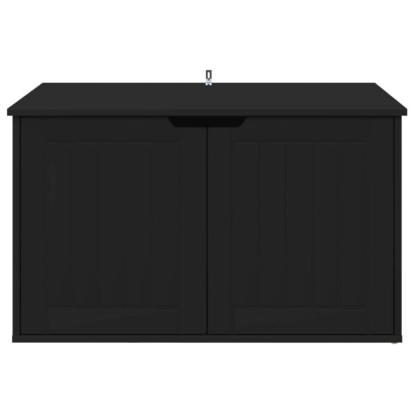 vidaXL Mačka Dom Čierna 85 x 55 x 50,5 cm Kompozitné drevo – Obrázok 7