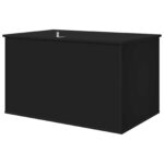 vidaXL Mačka Dom Čierna 85 x 55 x 50,5 cm Kompozitné drevo – Obrázok 9