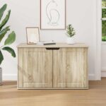 vidaXL Mačka Dom Sonoma 85 x 55 x 50,5 cm Kompozitné drevo – Obrázok 4