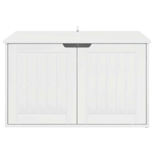 vidaXL Mačka Dom Lesklá biela 85 x 55 x 50,5 cm Kompozitné drevo – Obrázok 7