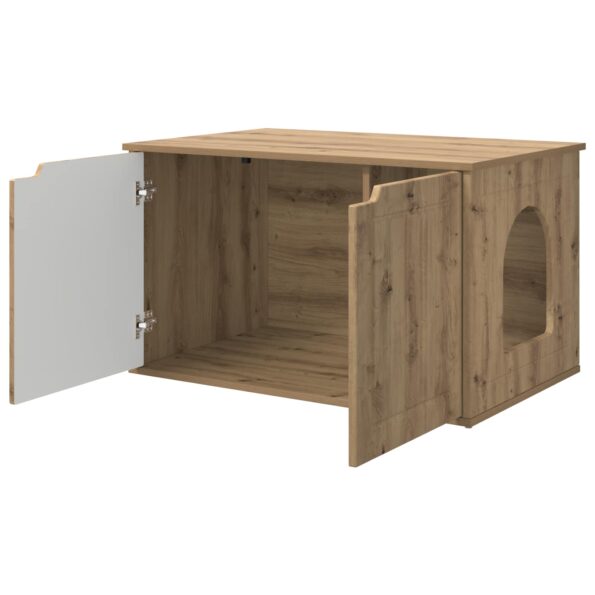 vidaXL Mačka Dom Remeselnícky dub 85 x 55 x 50,5 cm Kompozitné drevo – Obrázok 5