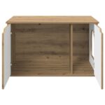 vidaXL Mačka Dom Remeselnícky dub 85 x 55 x 50,5 cm Kompozitné drevo – Obrázok 6