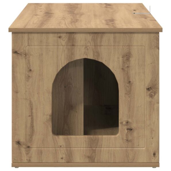 vidaXL Mačka Dom Remeselnícky dub 85 x 55 x 50,5 cm Kompozitné drevo – Obrázok 8