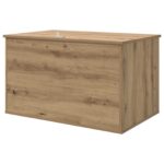 vidaXL Mačka Dom Remeselnícky dub 85 x 55 x 50,5 cm Kompozitné drevo – Obrázok 9