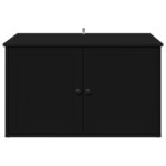 vidaXL Mačka Dom Čierna 85 x 55 x 50,5 cm Kompozitné drevo – Obrázok 7