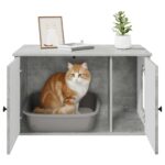 vidaXL Mačka Dom Betónová 85 x 55 x 50 cm Kompozitné drevo – Obrázok 11