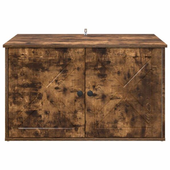 vidaXL Mačka Dom Dymová dub 85 x 55 x 50 cm Kompozitné drevo – Obrázok 7