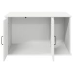 vidaXL Mačka Dom Biela 85 x 55 x 50 cm Kompozitné drevo – Obrázok 5