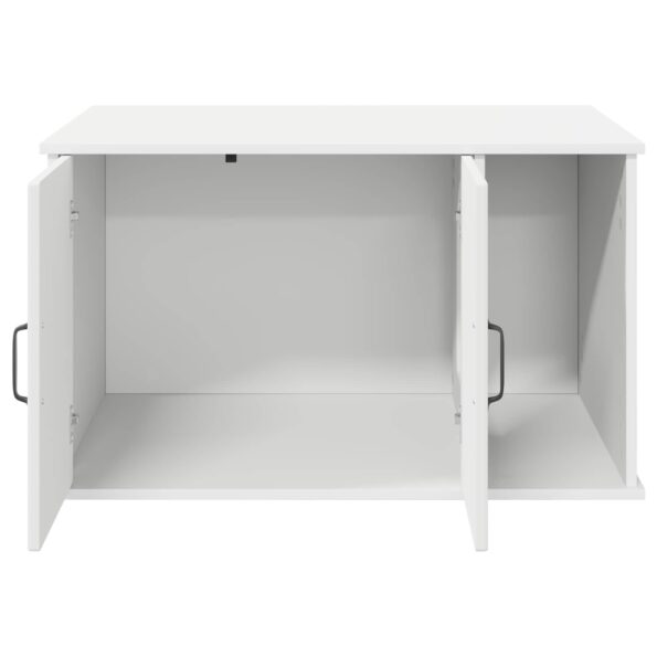 vidaXL Mačka Dom Biela 85 x 55 x 50 cm Kompozitné drevo – Obrázok 5