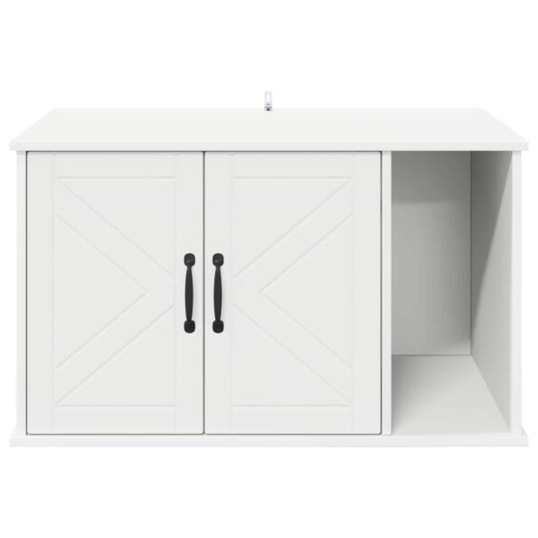 vidaXL Mačka Dom Biela 85 x 55 x 50 cm Kompozitné drevo – Obrázok 6