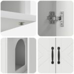 vidaXL Mačka Dom Biela 85 x 55 x 50 cm Kompozitné drevo – Obrázok 9