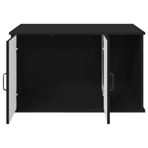 vidaXL Mačka Dom Čierna 85 x 55 x 50 cm Kompozitné drevo – Obrázok 5
