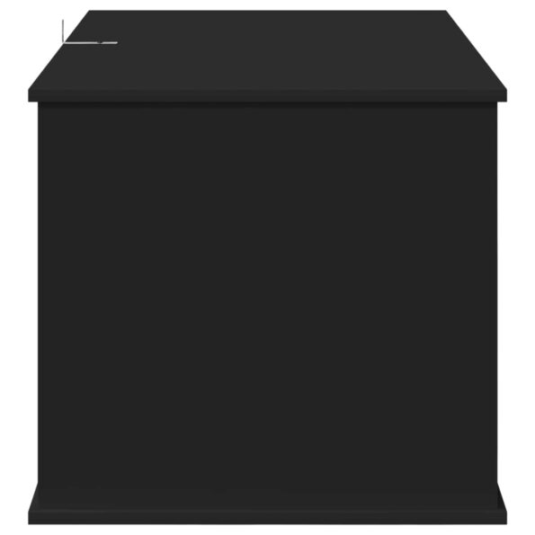 vidaXL Mačka Dom Čierna 85 x 55 x 50 cm Kompozitné drevo – Obrázok 7